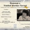 Homenaje a Trinidad Martínez Tarragó – jueves 6 de noviembre a las 19 hrs.