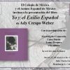 Presentación de “Yo y el Exilio Español” de Ady Crespo – Jueves 12 de marzo de 2015