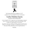 Lamentamos el fallecimiento de Carlos Ordoñez García