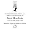 Lamentamos el fallecimiento de Tomás Bilbao Durán