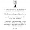 Lamentamos el fallecimiento de Alba Florencia Amparo López Martín
