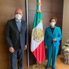 Visita del presidente del Ateneo a la Embajada de México en España
