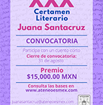 Cierre de convocatoria del XXX Certamen Literario Juana Santacruz