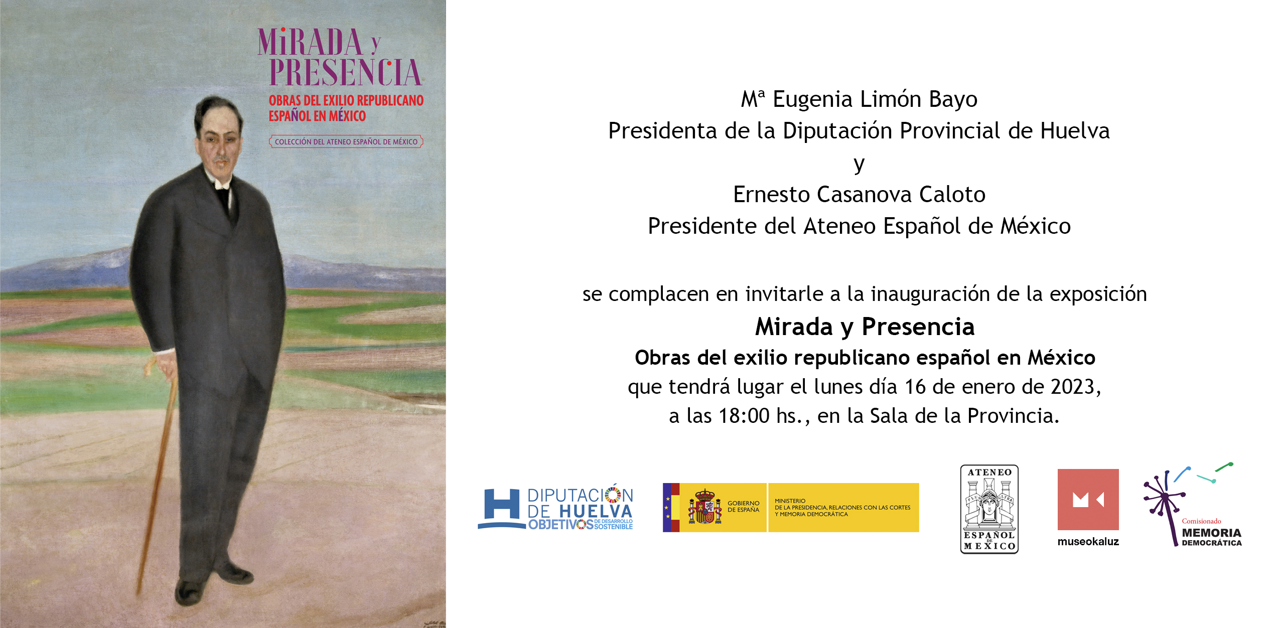 Inauguración de la exposición "Mirada y presencia. Obras del Exilio Republicano Español en México. Colección del Ateneo Español de México".