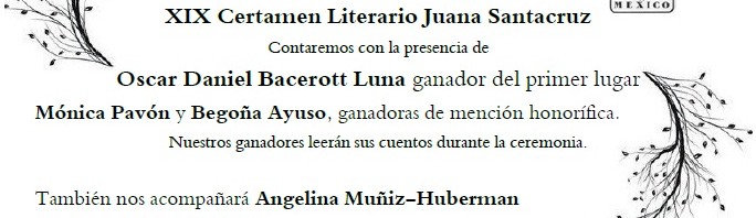 Premiación del Certamen Literario Juana Santacruz