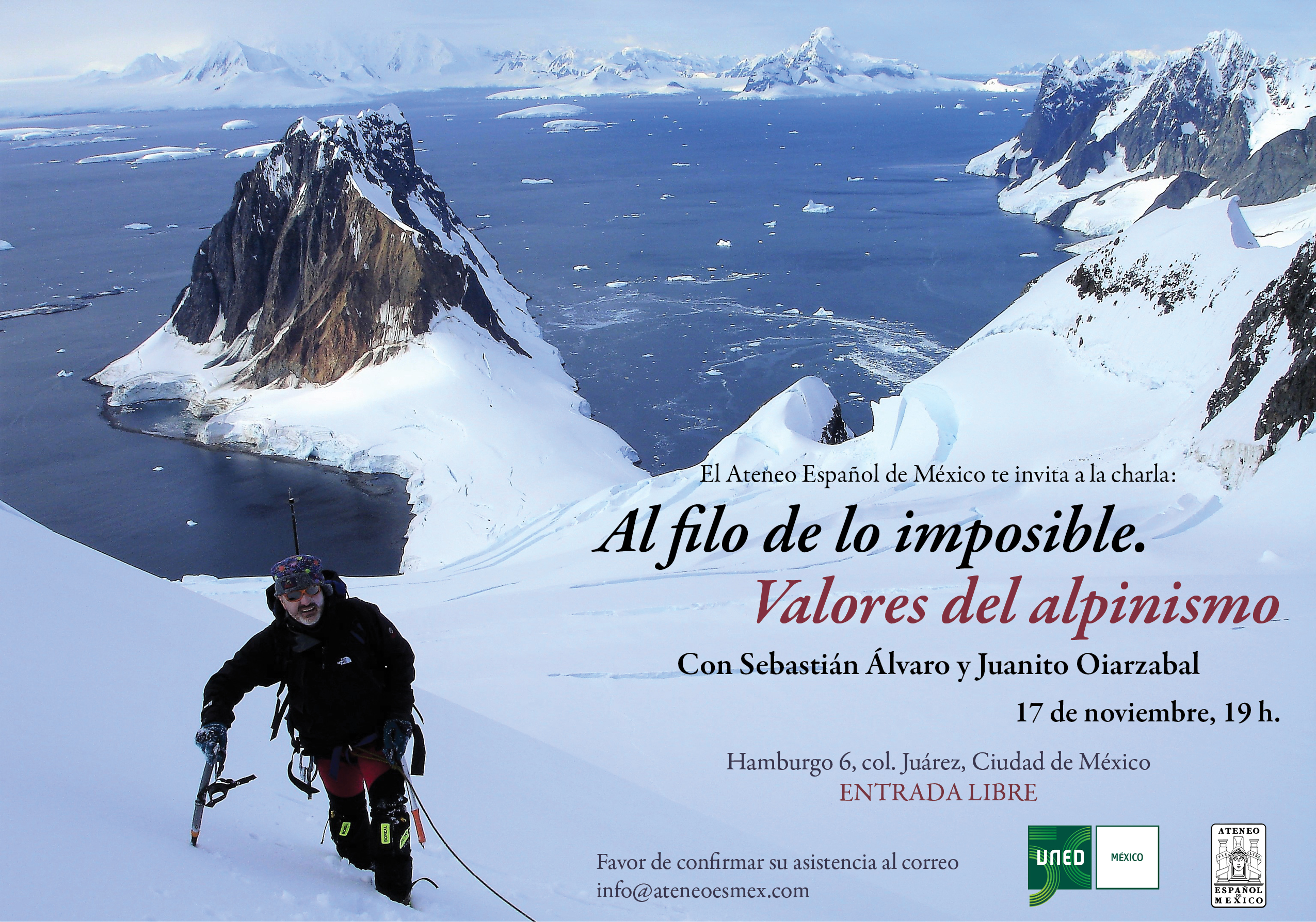 Charla. Al filo de lo imposible. Valores del alpinismo