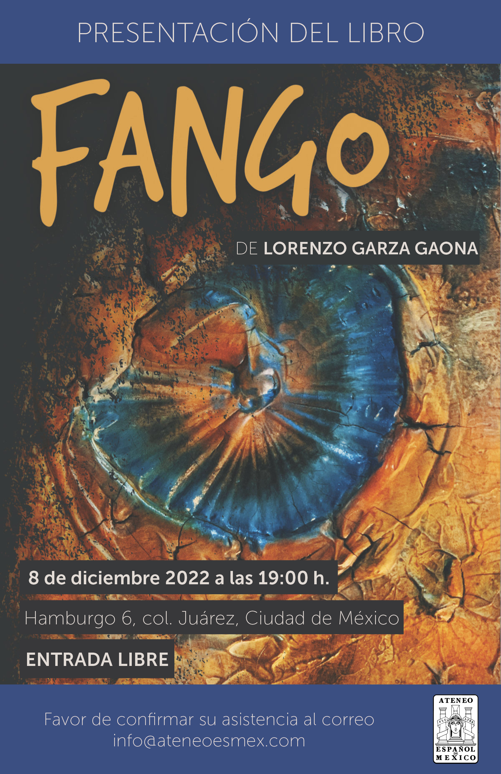 Presentación de libro. "Fango" de Lorenzo Garza Gaona