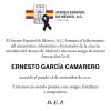 Lamentamos el fallecimiento de Ernesto García Camarero