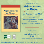 Presentación del libro "Mujeres artistas en México. Las generaciones del exilio español"