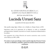Lamentamos el fallecimiento de nuestra querida amiga Lucinda Urrusti