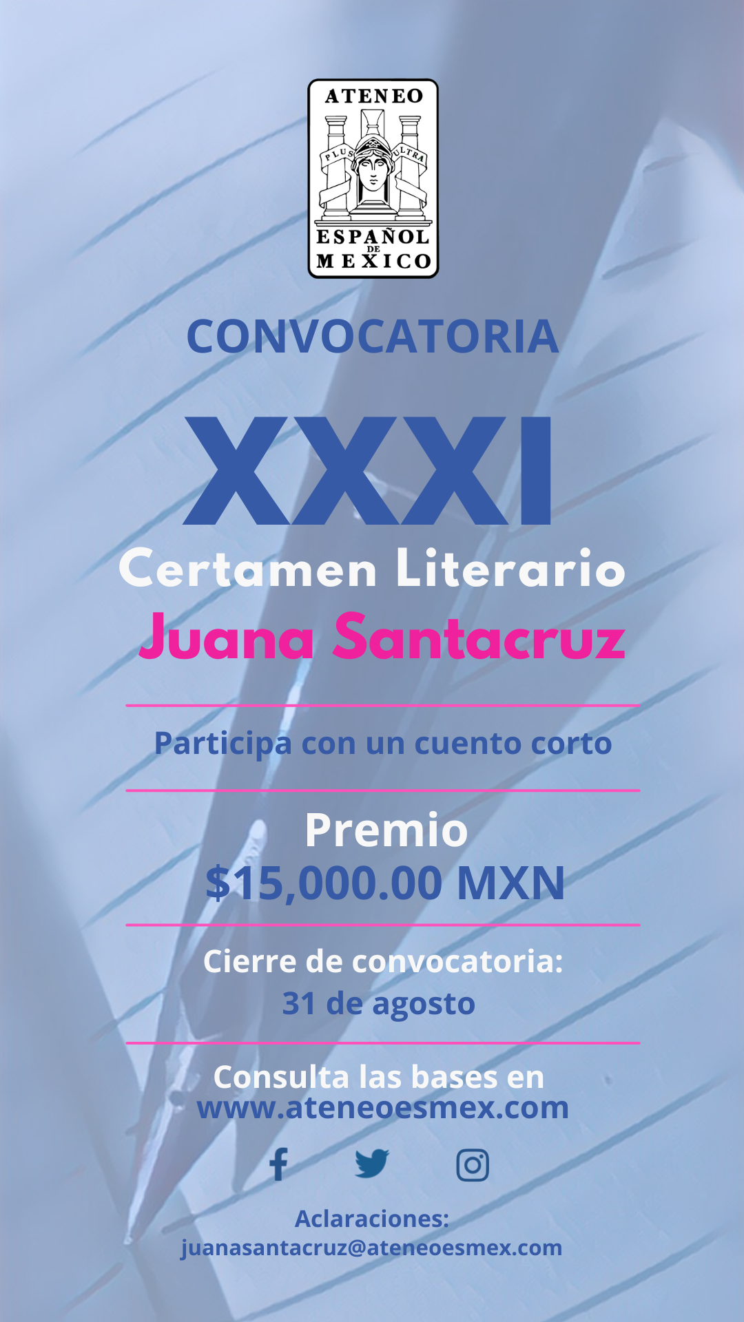 XXXI Certamen Literario Juana Santacruz