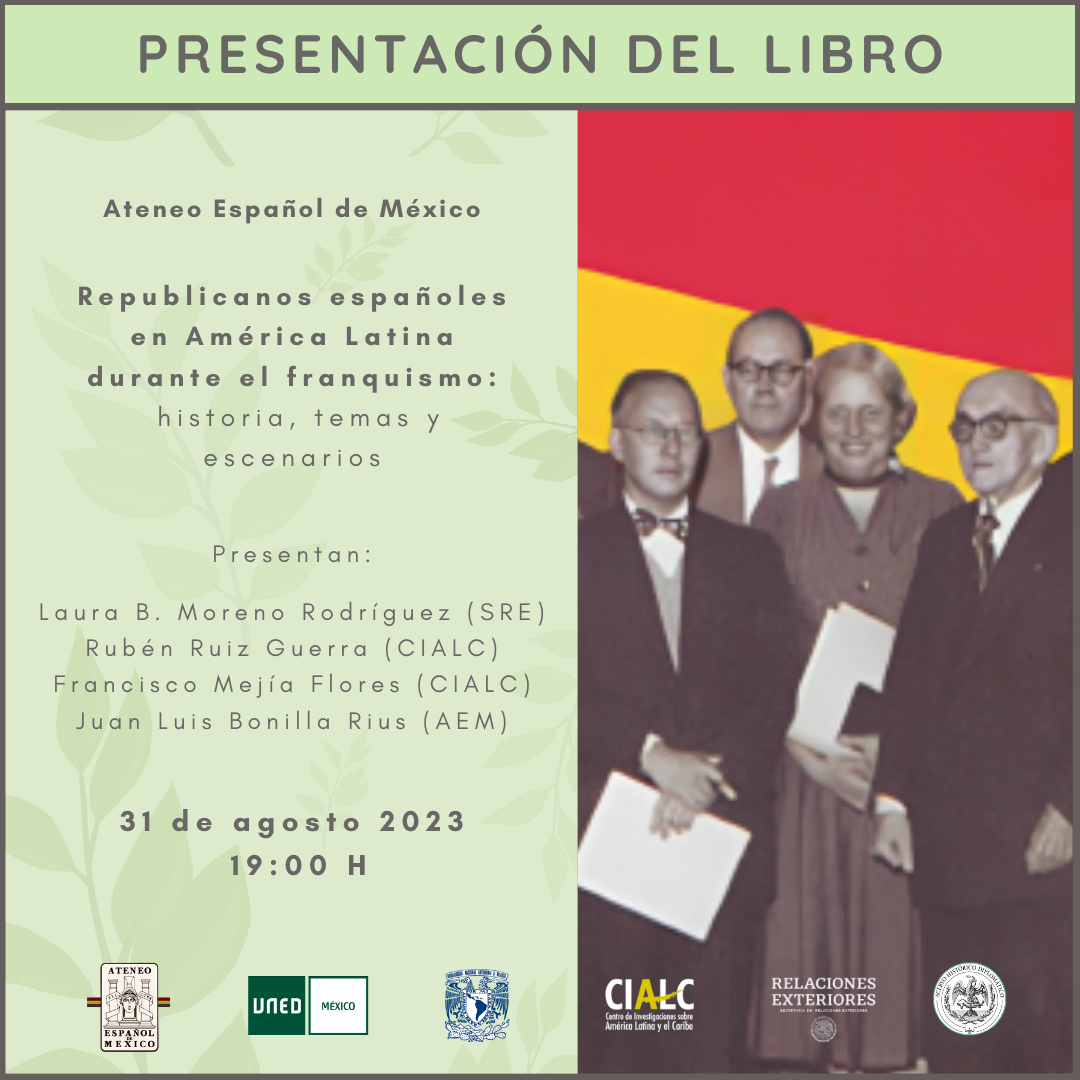 Presentación del libro "Republicanos españoles en América Latina durante el franquismo: historia, temas y escenarios"